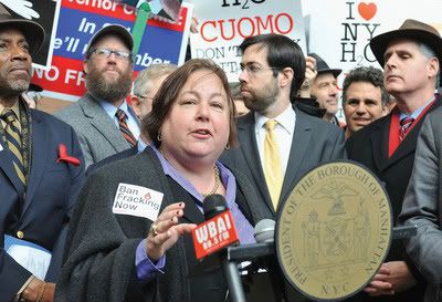 Senator Liz Krueger spoke at the Nov. 30 hearing on fracking.