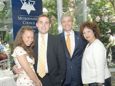 Ora and Michael Rapfogel, left, with his parents, William and Judy Rapfogel.