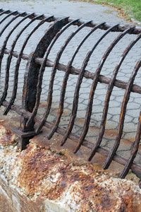 Rust and wear eat away at many parts of the esplanade"s infrastructure.