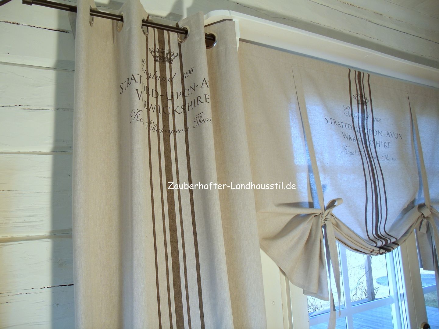 Stratford*french grau sand*rollgardine rollo*120x120*franske ...