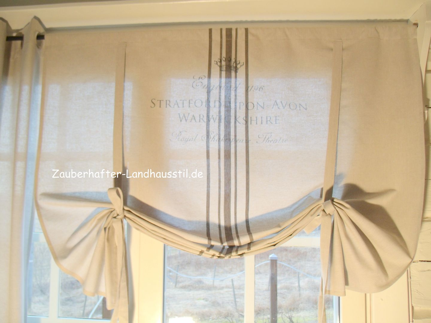 Stratford*french grau sand*rollgardine rollo*120x120*franske ...