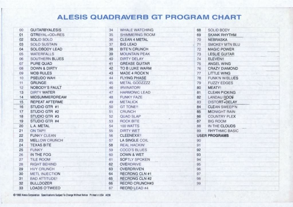 Alesis Quadraverb  -  9