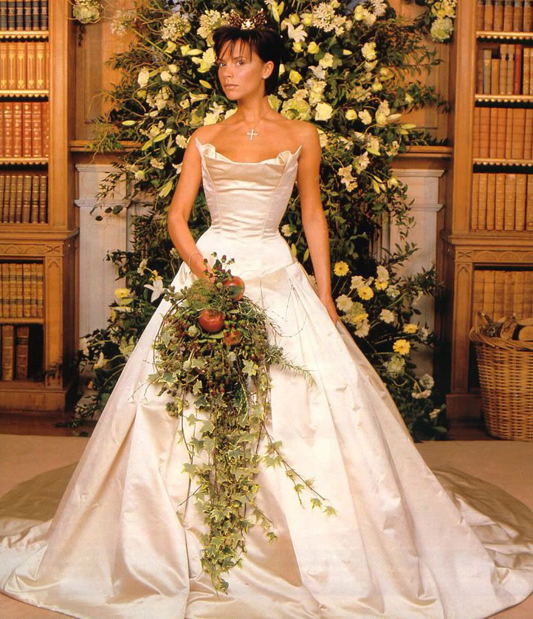 Victoria Beckham elegant wedding dress