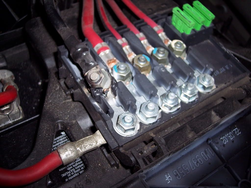 I just noticed that the ground wire located on the top of the battery is scew up...anyone know what happen??