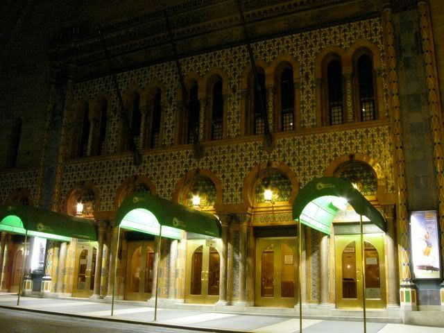 City Center Theater at night, NYC