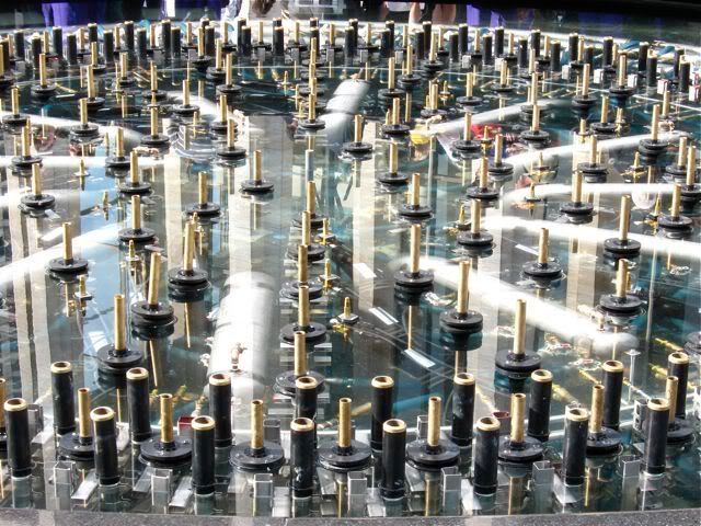 dry fountain at Lincoln Center