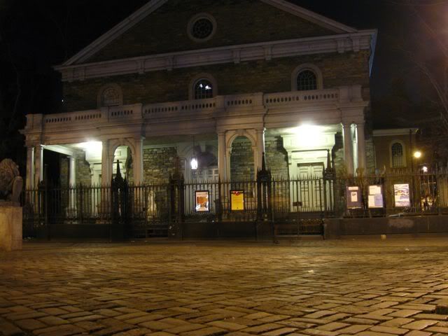 St Mark's Church, cobblestone plaza