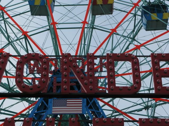 wonderwheel sign closeup