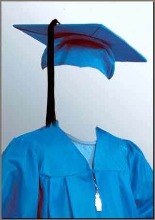 Photoshop template of costume graduation