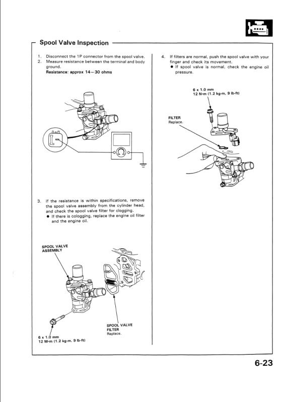 vtec oil pressure switch test