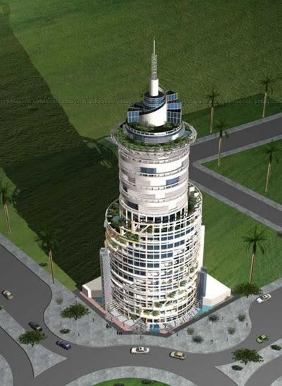 The solar-powered rotating skyscraper