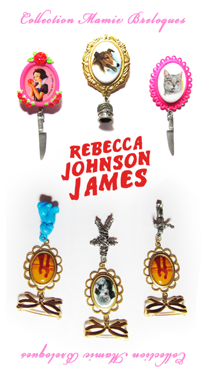 Rebecca Johnson James,RJJ,bijou,bijoux,broches,zombie,blanche neige,horreur,fantaisie