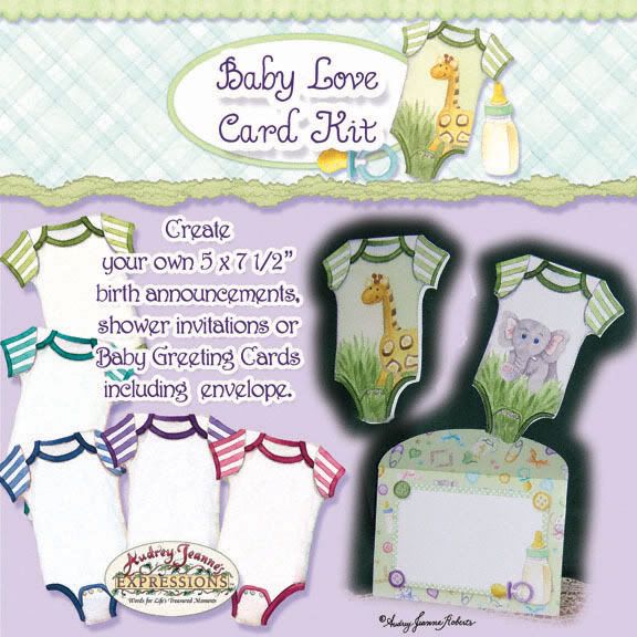 baby card making kit announcement invitation baby shower