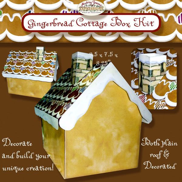 Gingerbread House Digital Craft Kit, Plain