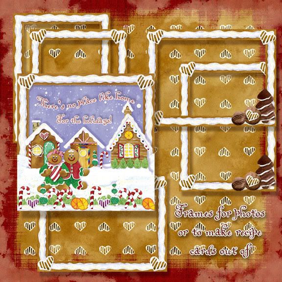 previews Gingerbread Christmas Baking Set, cllip art