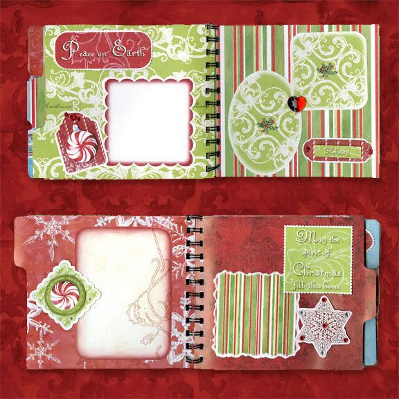 Christmas Scrapbook, Instant Album Digital Clip Art Kit, scrapbooking