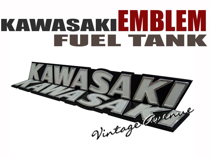 KAWASAKI KZ1000 KZ750 KZ650 KZ550 FUEL TANK EMBLEM 1PAIR eBay