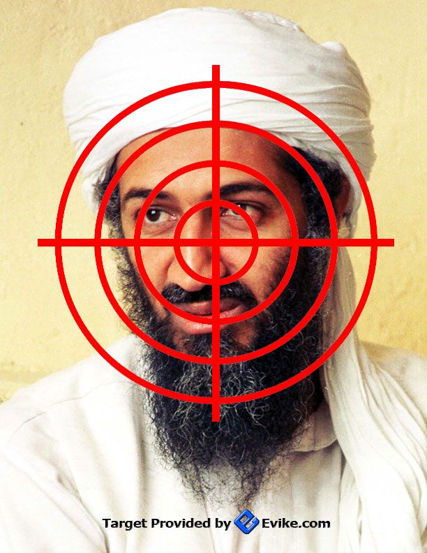 osama bin laden targets for shooting. in laden target. osama in