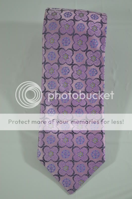 Black Brown 1826 Mens Purple Floral Tie NWT RTL $49  