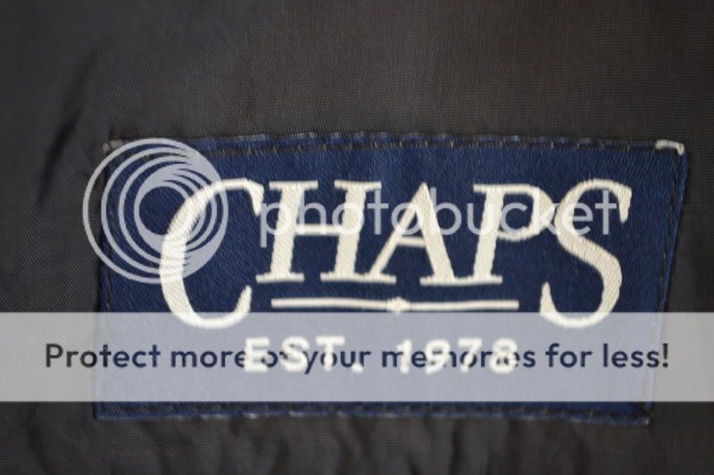 CHAPS RALPH LAUREN Mens Navy Blue Pinstripe Blazer Sport Coat 48L 
