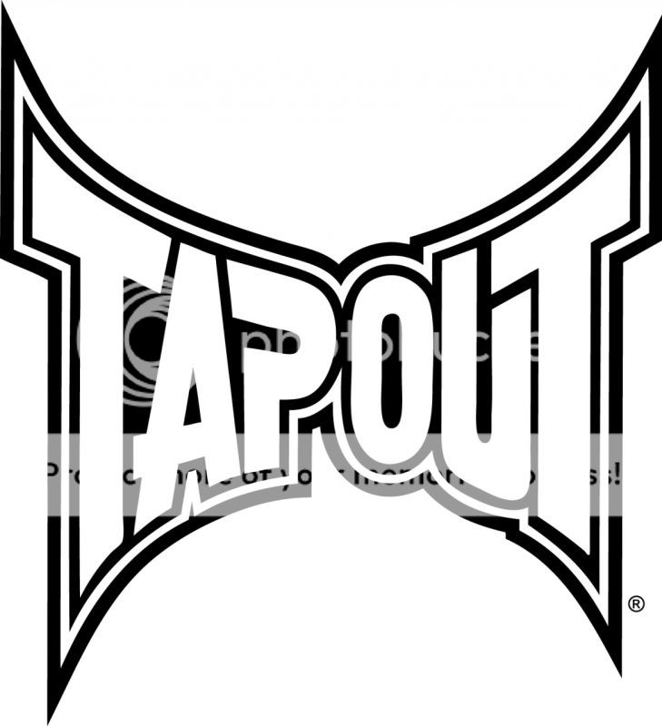 Tapout Tap Out MMA Logo Outline Vinyl Decal Sticker  