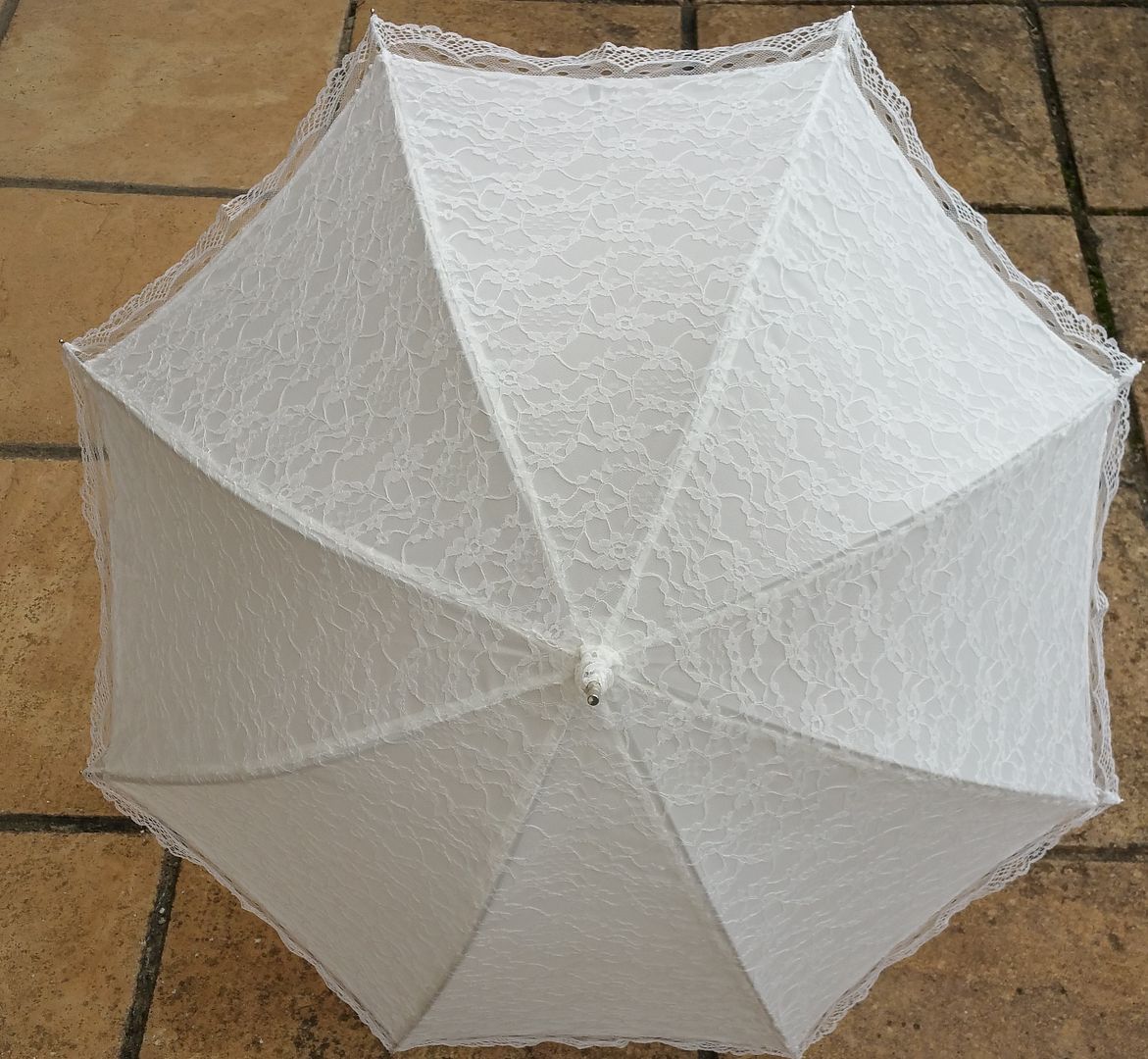 ivory wedding umbrella