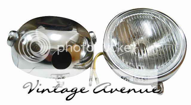 Va Honda Cl50 Cl70 Sl70 Xl70 Ct70 Head Light Chrome Case Glass Lens P Ebay