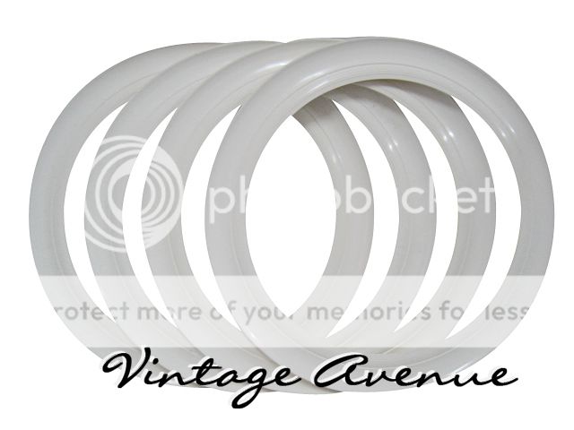 Vintage Collector Car Automobile White Wall Tires 14